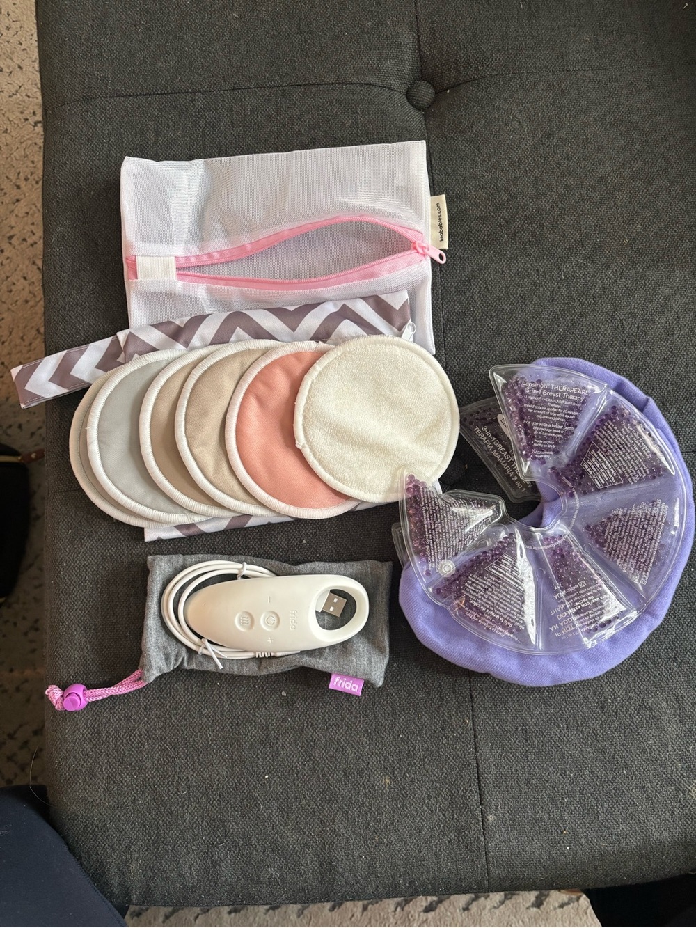 Nursing Accessories Bundle  (Lansinoh and Frida Mom)